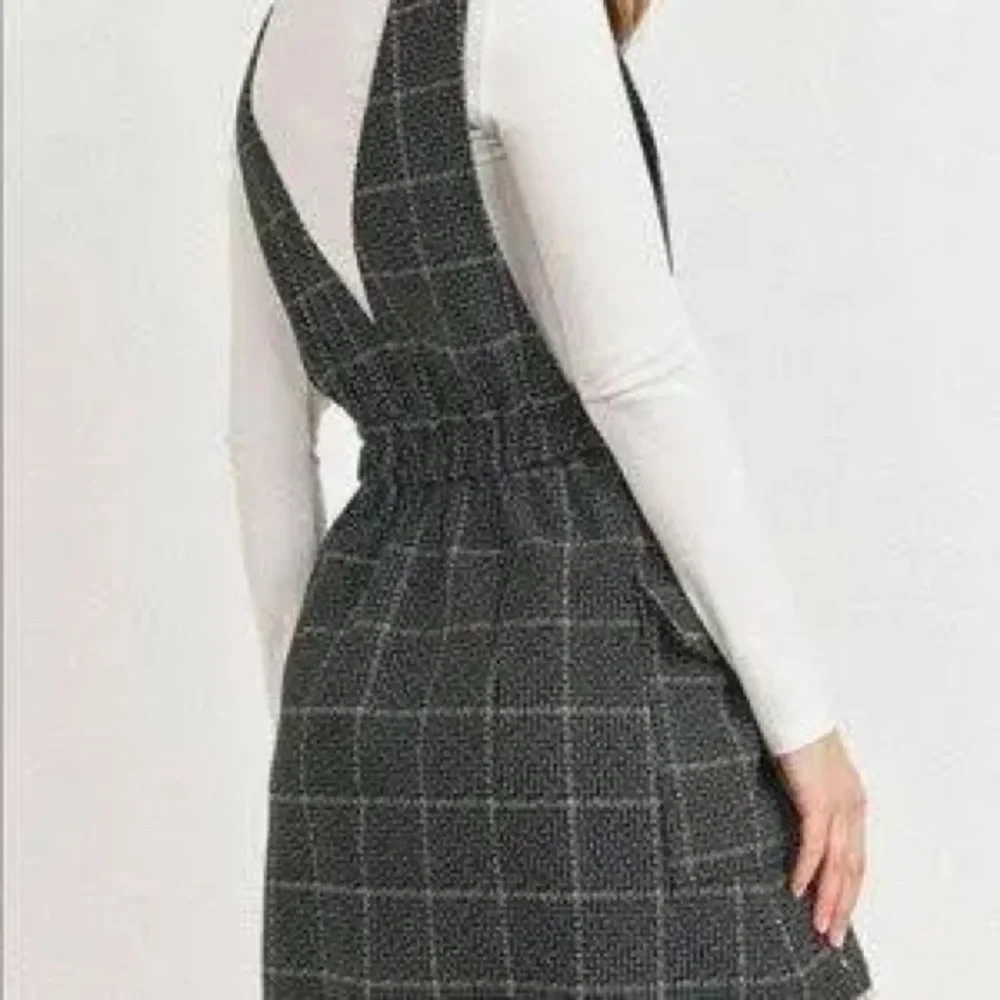 Pink Lily Dresses Plaid Overall Dress - Picture 2 of 5